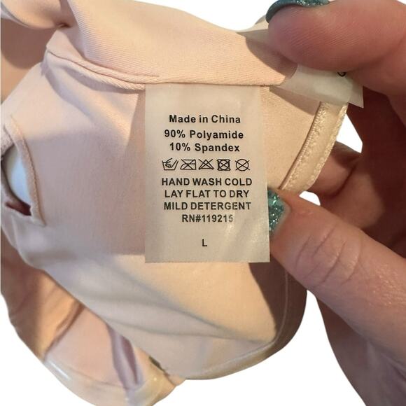 Beach bunny Large bandeau bikini top NWT blush pink - Picture 5 of 7